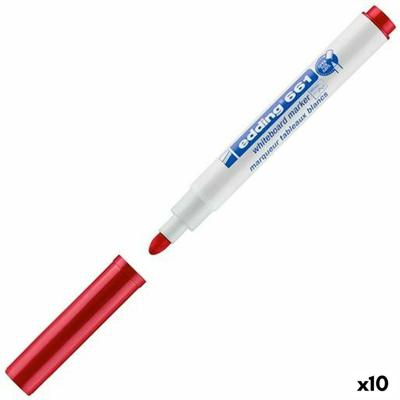 Whiteboard-marker Edding 661 Rood Whiteboard (10 Stuks) Whiteboard-marker Edding 661 Rood Whiteboard (10 Stuks)