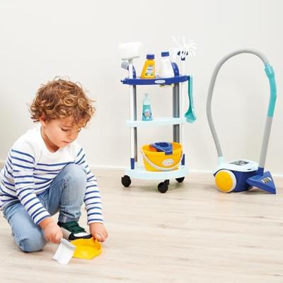 Ecoiffier clean home schoonmaakkar met stofzuiger
