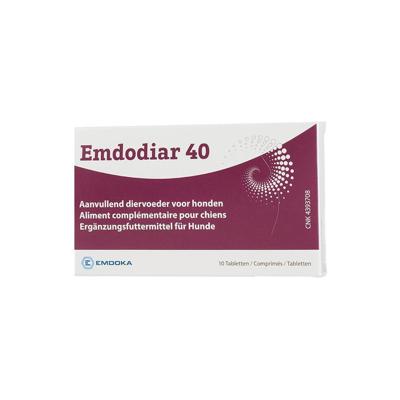 Emdodiar 40 Aanvullend Diervoeder Hond 10 Tabletten