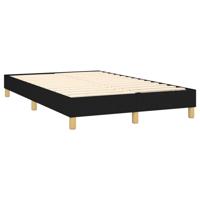Boxspring met matras stof zwart 140x200 cm - thumbnail