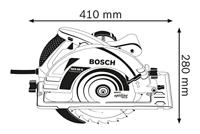 Bosch Professional Handkreissäge GKS 85 G 2200W Sägeblatt 235mm Handcirkelzaag Zaagdiepte 90° (max.) 85 mm 2200 W - thumbnail