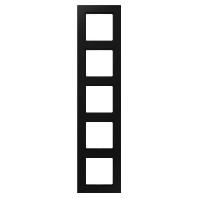 JUNG A550 5-voudig afdekraam grafiet zwart S A 5585 BF SWM