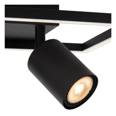 Lucide ARIANNE - Plafonnière - LED - 2xGeïntegreerde LED - 2xGU10 - CCT - Zwart