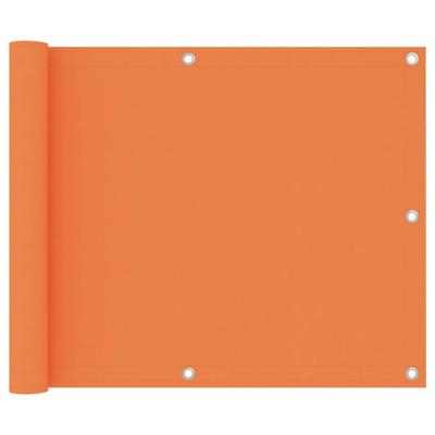 Balkonscherm 75x400 cm oxford stof oranje