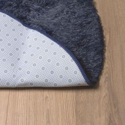 Hoogpolig vloerkleed NAVARRA 200x200 cm polyester marineblauw Hoogpolig vloerkleed NAVARRA 200x200 cm polyester marineblauw