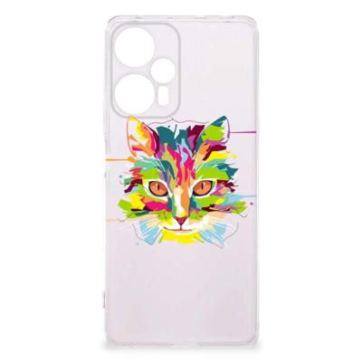 Xiaomi Poco F5 Telefoonhoesje met Naam Cat Color Xiaomi Poco F5 Telefoonhoesje met Naam Cat Color