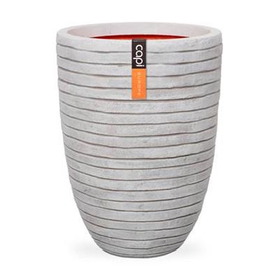 Capi bloempot nature row elegant laag 36x47 cm ivoorkleurig krwi782