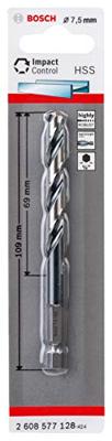 Bosch Accessoires Spiraalboor Impact Control HSS 7,5mm - 2608577128 - thumbnail
