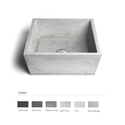 Opzet Wastafel Urbi et Orbi Conicis Beton 39x39x16 cm Bruin Beige Opzet Wastafel Urbi et Orbi Conicis Beton 39x39x16 cm Bruin Beige