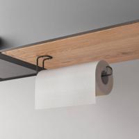 Metaltex Keukenrolhouder Hangend 30x3x10 cm Zwart - thumbnail