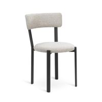 Jesper Home Eetkamerstoel 'Obu' Bouclé, kleur Raccoon - thumbnail