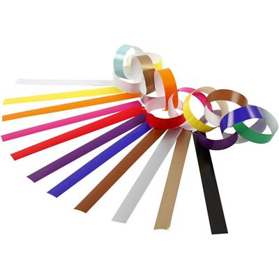 Creativ Company Slinger stroken, l: 16 cm, b: 15 mm, diverse kleuren, 400 stuk/ 1 doos