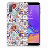 Samsung Galaxy A7 (2018) | TPU | Siliconen hoesje | Tiles Color - thumbnail