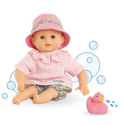 Corolle badpop coralie met badeend - bloomer, 30cm - thumbnail