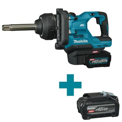 Makita TW010GT201 | Accu Slagmoersleutel | XGT 40 V Max | 1" | Set | 2x 5,0Ah Accu & Snellader in kunstof koffer - TW010GT201