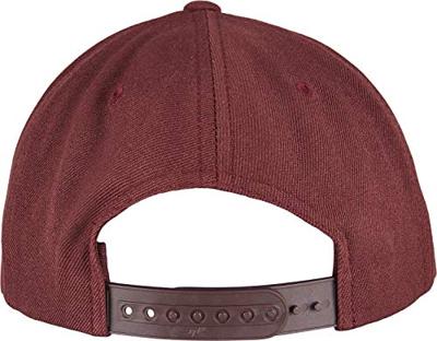 Flexfit FX5789M YP Classics 5-Panel Premium Curved Visor Snapback Cap - Maroon - One Size