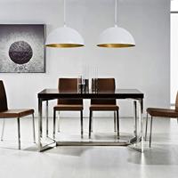 VidaXL Plafondlampen in hoogte verstelbaar halfrond wit 2 st - thumbnail