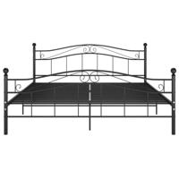 Bedframe metaal zwart 140x200 cm - thumbnail