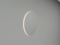 Ronde Spiegel Wiesbaden Novi met LED, Dimbaar 60 cm Geborsteld Messing - thumbnail