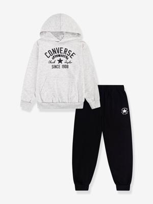 Set met sweater met capuchon en joggingbroek Retro Remix Jogger CONVERSE grijs Set met sweater met capuchon en joggingbroek Retro Remix Jogger CONVERSE grijs