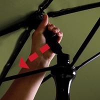 Grote Parasol Patmos 210x140 cm Sage Groen van Madison - thumbnail