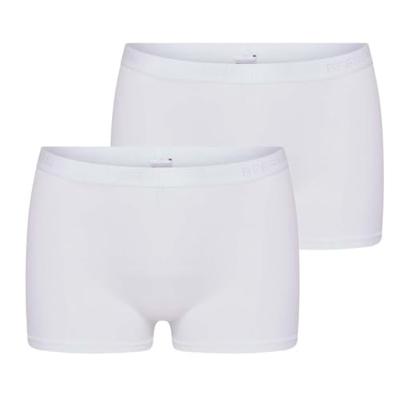 Microfiber 2-pak dames boxershort Young - Vrouwen ondergoed - onderbroek - wit, zwart