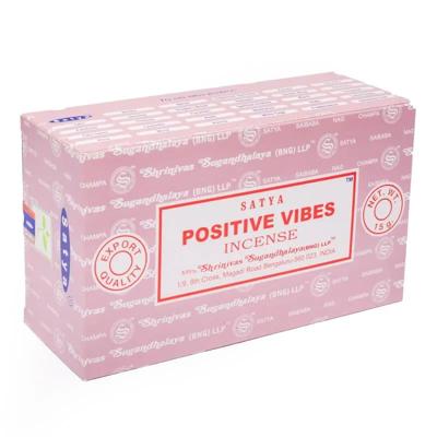 Satya Positive Vibes Wierook 15 Grams Doos 12 Pakjes