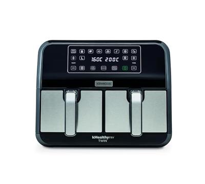 Kenwood HFM20.000MB friteuse Dubbel 8 l Vrijstaand 1700 W Heteluchtfriteuse Zwart