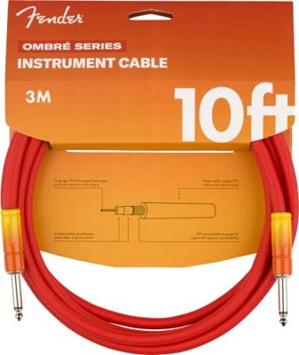 Fender Ombré Cable instrumentkabel 3 meter Tequila Sunrise
