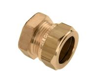 Bonfix knelkoppeling - Eindkoppeling - 15 mm - Messing - thumbnail