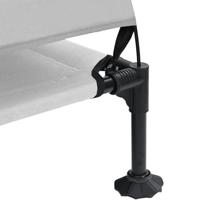 VidaXL Verhoogd hondenbed zilvergrijs 127 x 81 x 108 cm stof en staal - thumbnail