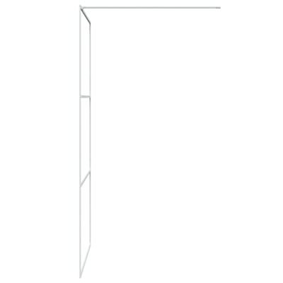 Inloopdouchewand 100x195 cm transparant ESG-glas wit - thumbnail