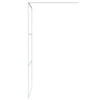 VidaXL Inloopdouchewand 100x195 cm transparant esg-glas wit - thumbnail