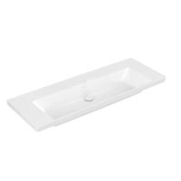 Wastafel Villeroy & Boch Subway 3.0 Met CeramicPlus 0 Kraangaten Zonder Overloop 130x47x16.5 cm Wit Alpin - thumbnail