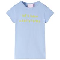 VidaXL Kindershirt 92 lichtblauw - thumbnail
