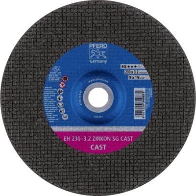 PFERD TOOLS EH 230-3,2 ZIRKON SG CAST 69120642 Doorslijpschijf gebogen 230 mm 25 stuk(s) Grijs/grauw sferoïdisch gietijzer
