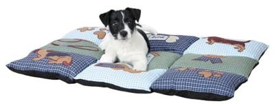 Trixie hondenkussen patchwork blauw / groen