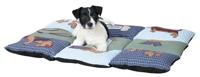 TRIXIE HONDENKUSSEN PATCHWORK BLAUW / GROEN - thumbnail