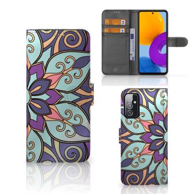 Samsung Galaxy M52 Hoesje Purple Flower Samsung Galaxy M52 Hoesje Purple Flower