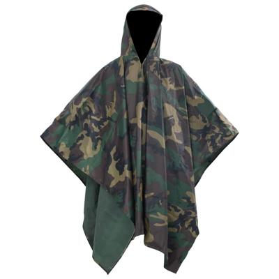 Regenponcho voor kamperen/wandelen leger waterdicht camouflage Regenponcho voor kamperen/wandelen leger waterdicht camouflage
