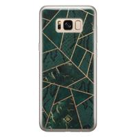 Samsung Galaxy S8 siliconen hoesje - Abstract groen - thumbnail