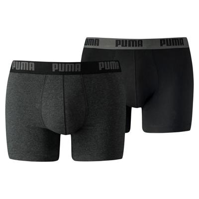 Boxer Puma Basic Zwart/Gris (2 uds) - Maat: M