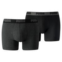 Boxer Puma Basic Zwart/Gris (2 uds) - Maat: M - thumbnail