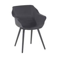 Hartman Tuinstoel 'Sophie Studio' met armleuning, kleur Antraciet - thumbnail