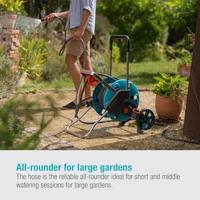 GARDENA textielslang liano life 30 m set (donkergrijs/oranje) - thumbnail