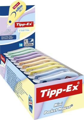 Tipp-Ex mini-pocket mouse pastel, doos van 10 stuks, assorti