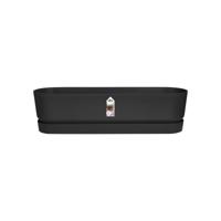 Elho Bak greenville trough long 70cm Zwart - thumbnail