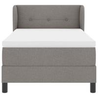 Boxspringbed met matras met matras Taupe 90 x 200 cm Stof - thumbnail