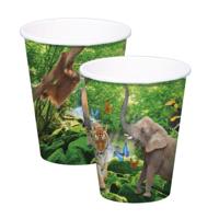 Safari Party Bekers 250ml - 8 stuks - thumbnail