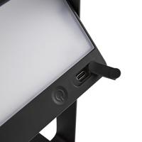 Tafellamp oplaadbaar led lamp Solar Saulio 24 cm - thumbnail